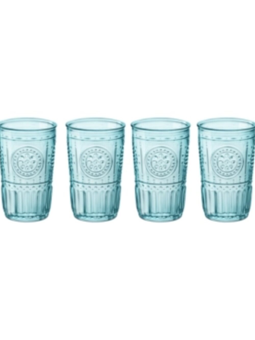 Bormioli Rocco Romantic Tumbler - 10.25 Oz Light Blue Set of 4